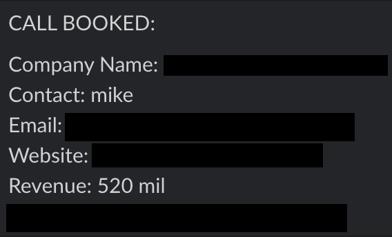 Protected booked-call notification 3