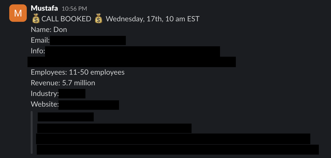 Protected booked-call notification 27