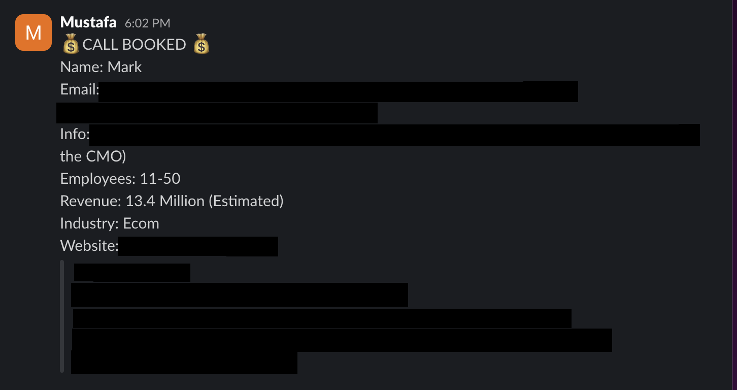 Protected booked-call notification 39
