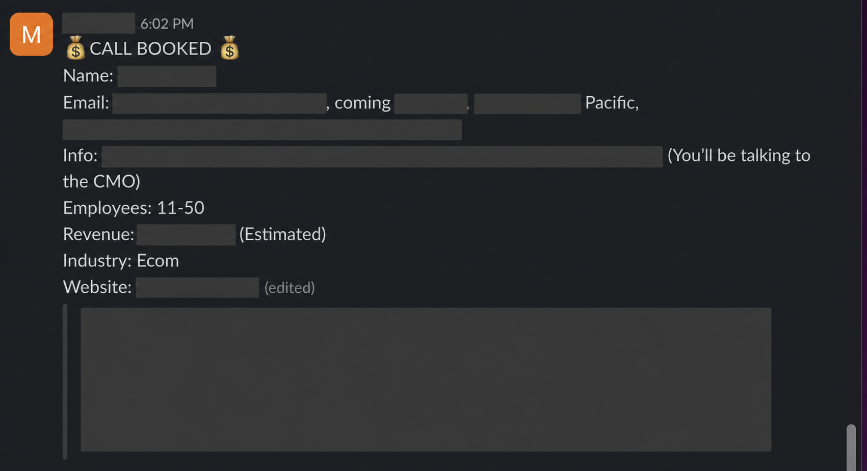 Protected booked-call notification 32